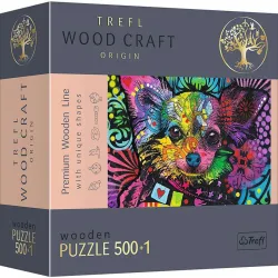 Puzzle Trefl Cachorro colorido de 500 piezas de madera 20160