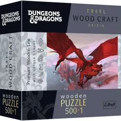 Puzzle Trefl Dragones y Mazmorras Dragón Rojo Antiguo de 500 piezas de madera 20181