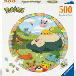 Puzzle Ravensburger Circulo de colores, Pokémon de 500 piezas 120011316
