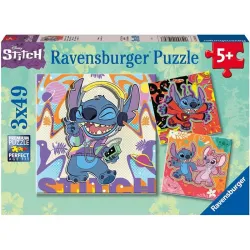 Puzzle Ravensburger Disney Stitch 3x49 piezas 120010708
