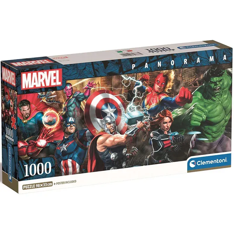 Comprar Puzzle Clementoni Marvel panorámico de 1000 piezas 39877