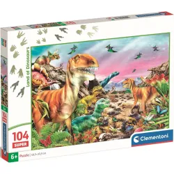 Comprar Puzzle Clementoni Tierra de Dinosaurios de 104 piezas 25779
