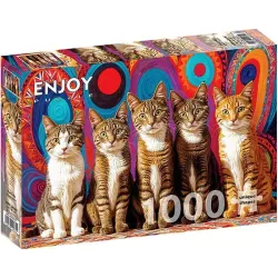 Comprar Puzzle Enjoy puzzle Cinco gatos de 1000 piezas 2131