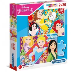 Comprar Puzzle Clementoni Princesas Disney de 2x20 piezas 24766