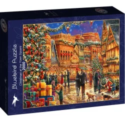 Comprar Bluebird Puzzle Navidad en la Plaza del Pueblo de 2000 piezas