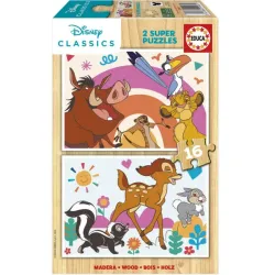 Comprar Educa puzzle Animales Disney madera 2x16 piezas 19981