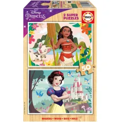 Educa puzzle Princesas Disney de madera de 2x50 piezas 19957